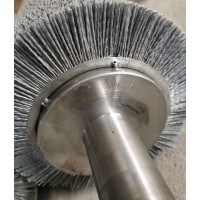 Stainless Steel Industrial Cylindrical Wire Brush Wheels Roller Brush For Polishing And Cleaning